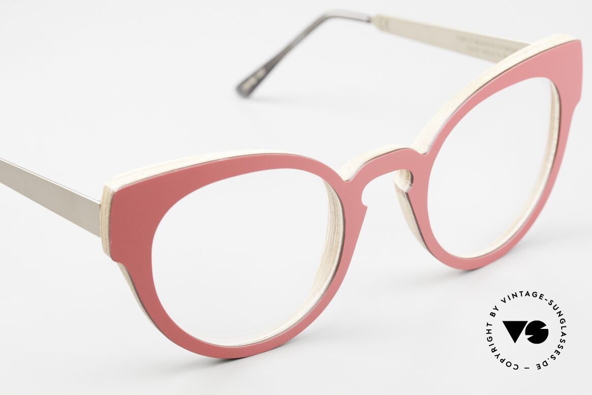 Nina Mur Liliana Echtholzbrille Aus Madrid, ungetragenes Exemplar aus der 2018er Kollektion, Passend für Damen