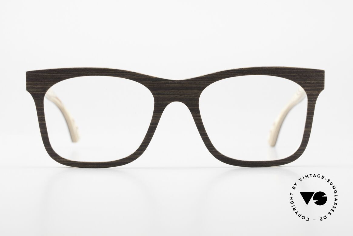 Nina Mur Marcelino Naturbrille Für Herren, Nina Mûr Eyewear Holzbrille aus Madrid, Spanien, Passend für Herren