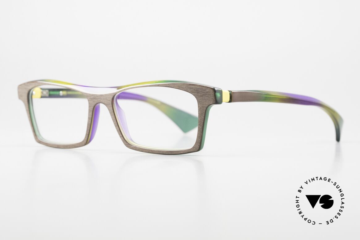 Piero Massaro 442 Interessante Herrenbrille, Technik und Kunst in Kombination, Größe 52/16, Passend für Herren