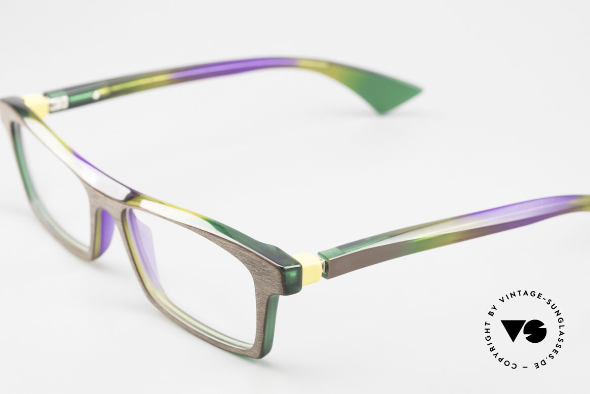 Piero Massaro 442 Interessante Herrenbrille, Farbe AO3 ("bunte Schildkröte"), handgemacht, Passend für Herren