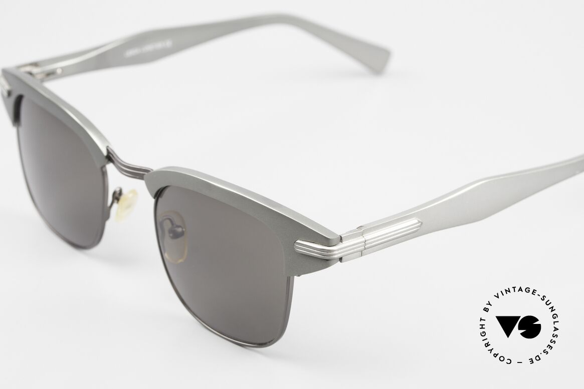 Lesca John.F. Markante Sonnenbrille Men, hochwertige Aluminium-Fassung + Federscharniere!, Passend für Herren