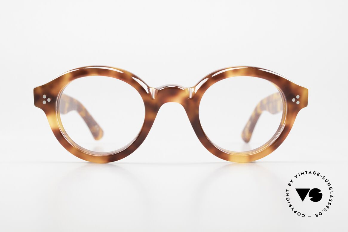 Lesca Corbs Massive Azetat Fassung, ausdrucksstarke LESCA Brille, Corb's, Col. Blond, Passend für Herren und Damen