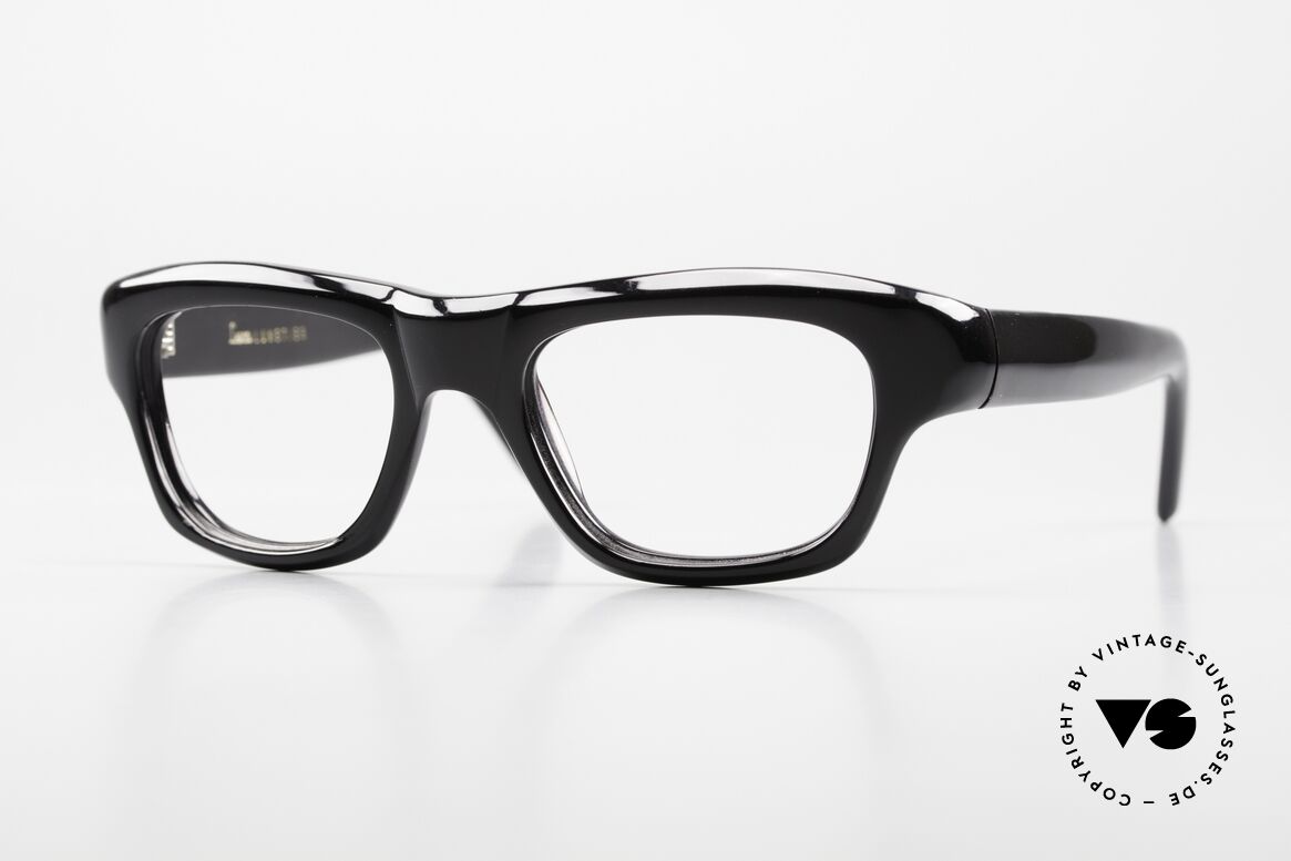 Lesca Cain Charakterbrille Medium Size, LESCA Lunetier Brille, Cain, color 100 schwarz, Passend für Herren