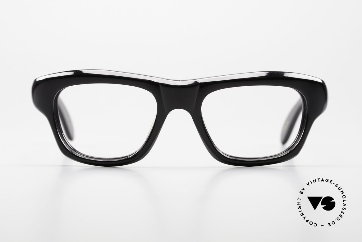 Lesca Cain Charakterbrille Medium Size, LESCA Lunetier Brille, Cain, color 100 schwarz, Passend für Herren