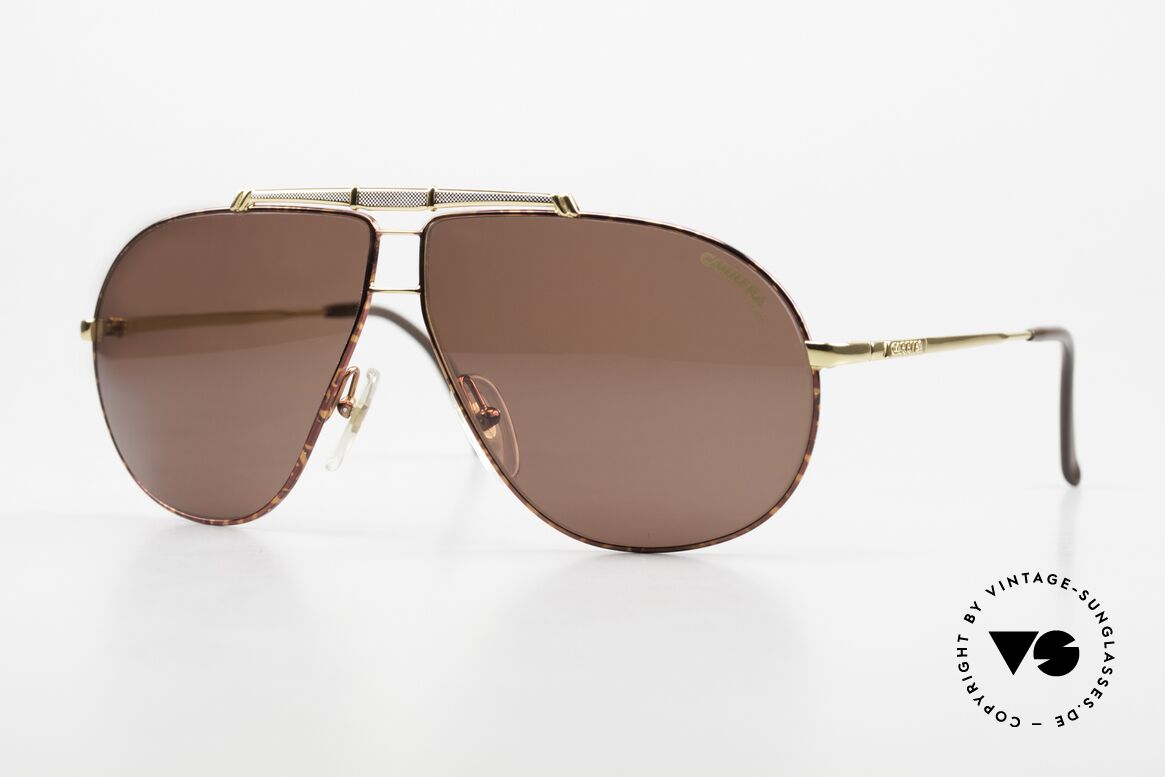 Carrera 5401 Large Polarisierende Sonnengläser, Carrera Sonnenbrille der Carrera Collection 1989/90, Passend für Herren