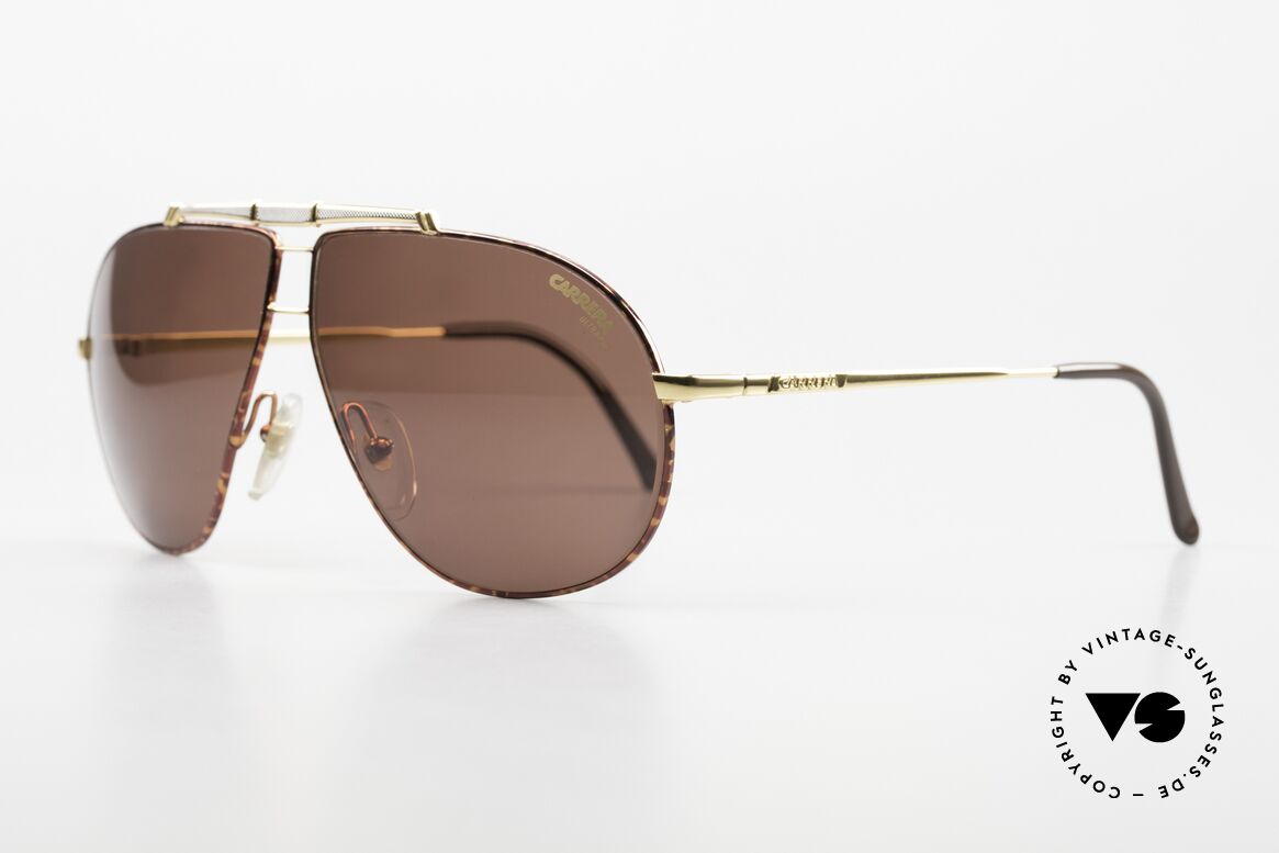 Carrera 5401 Large Polarisierende Sonnengläser, absolute Top-Qualität; vergoldet & kastanienbraun, Passend für Herren