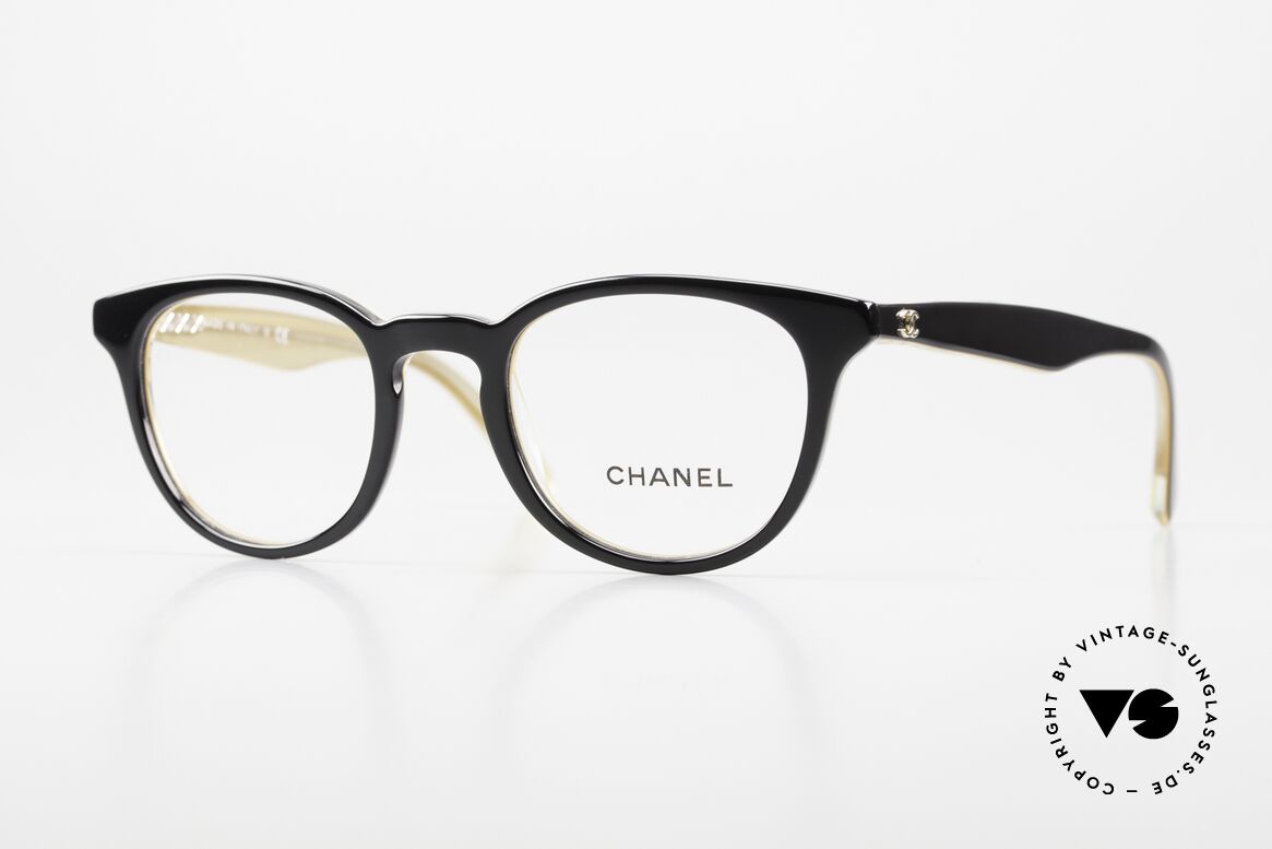 Chanel 3364 Designer Brille Schwarz, CHANEL Brille 3364, Größe 47-21, 140 in Farbe 1609, Passend für Herren und Damen