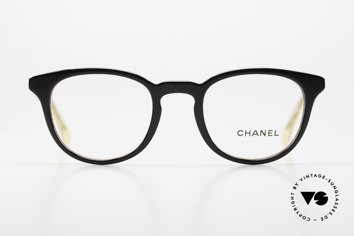 Chanel 3364 Designer Brille Schwarz, klassische Form in zeitlosem Schwarz, unisex Brille, Passend für Herren und Damen