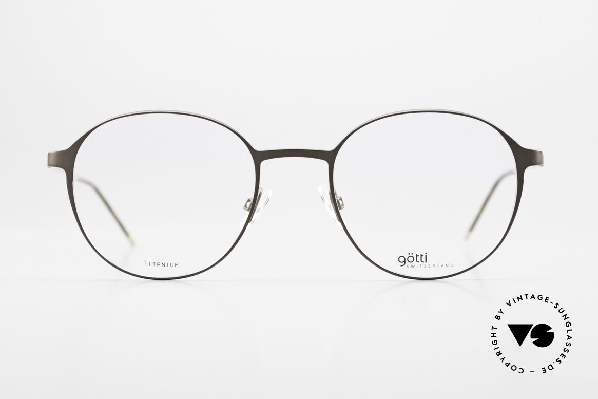 Götti Lewis Superleichte Titanbrille, eine superleichte Titanium-Fassung, made in Japan, Passend für Herren und Damen