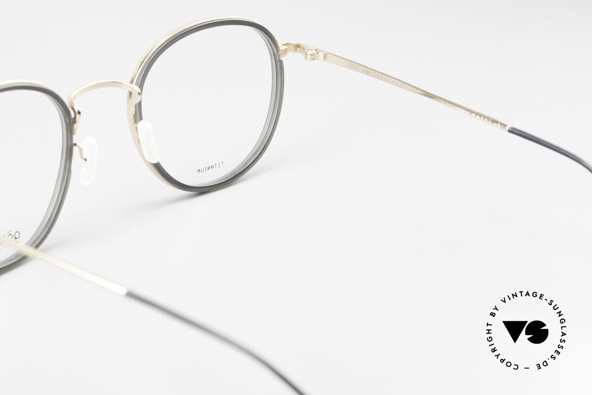 Götti Deek Pantobrille aus Titanium, Größe: medium, Passend für Herren und Damen