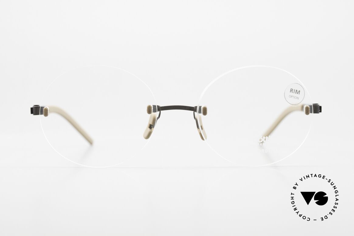 Götti Perspective OR01 Damenbrille & Herrenbrille, randlose Unisexbrille; auffällig und minimalistisch!, Passend für Herren und Damen