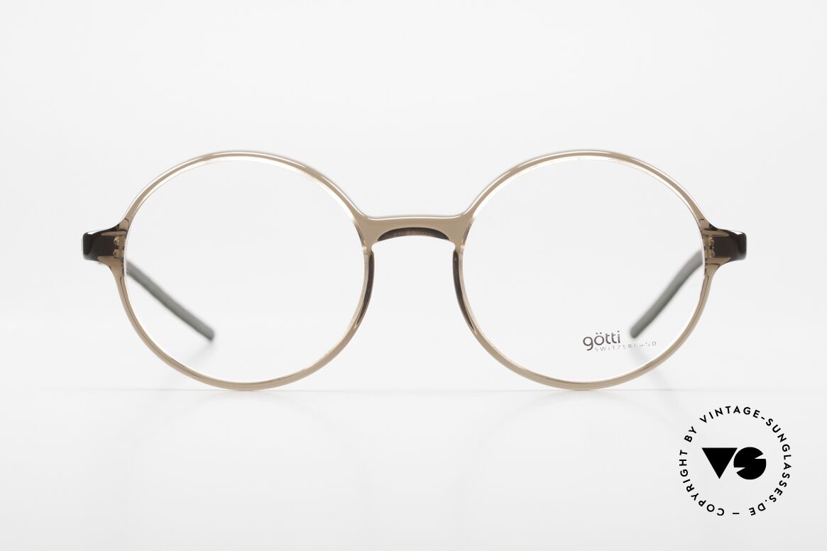 Götti Sedrin Zeitlos Bräunlich Silber, Götti / Goetti Brille Sedrin, col. DTB-S, Gr. 50/17, Passend für Herren und Damen