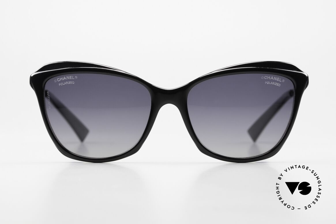 Chanel 5384 Polarisierende Sonnenbrille, zauberhafte Damen-Sonnenbrille, "Butterfly-Design", Passend für Damen