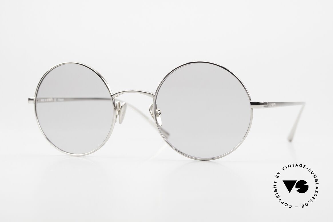 Chanel 4257 Runde Sonnenbrille Unisex, CHANEL Sonnenbrille 4257, Größe 47-21, col. 12487, Passend für Herren und Damen