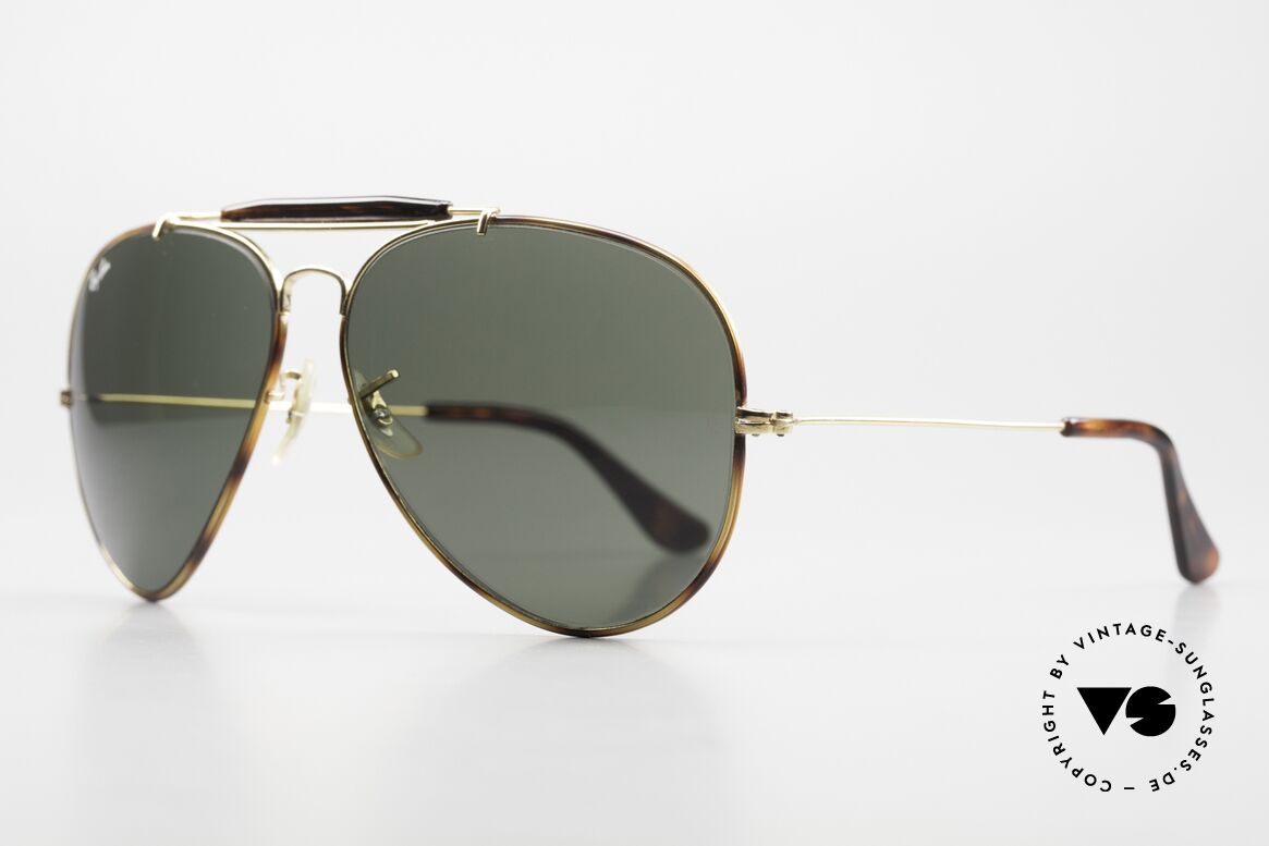 Ray Ban Outdoorsman II B&L G15 Mineral Gläser, produziert in den 70ern & 80ern v. Bausch&Lomb, Passend für Herren