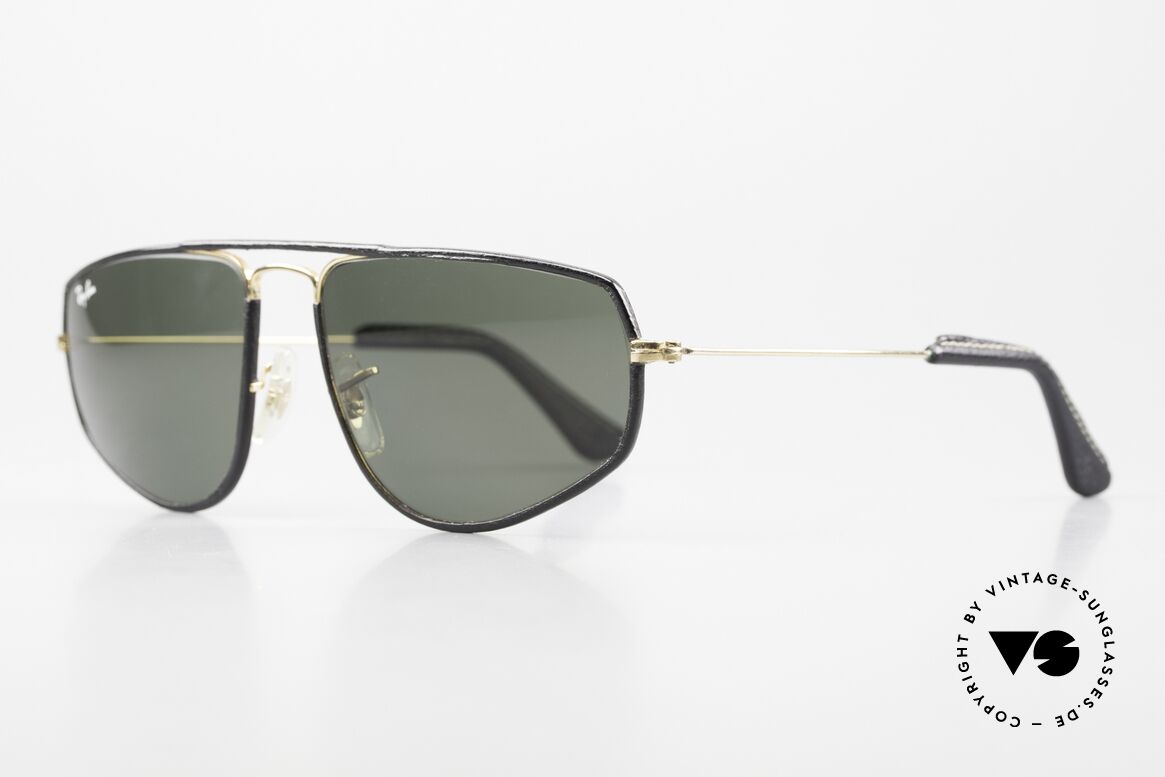Ray Ban Fashion Metal 3 Limited Leder Edition 80er, hochwertige Bausch&Lomb Mineralgläser (B&L), Passend für Herren und Damen