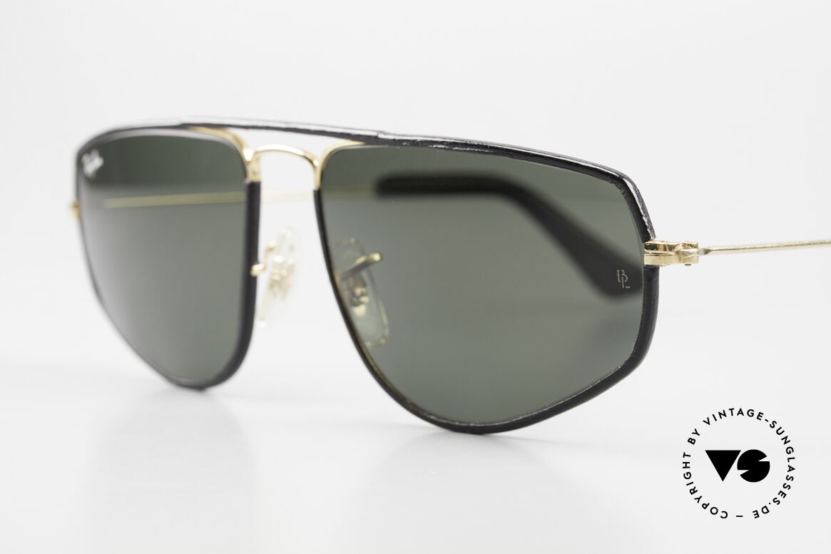 Ray Ban Fashion Metal 3 Limited Leder Edition 80er, ultra seltene Leder-Edition: mit Leder überzogen, Passend für Herren und Damen