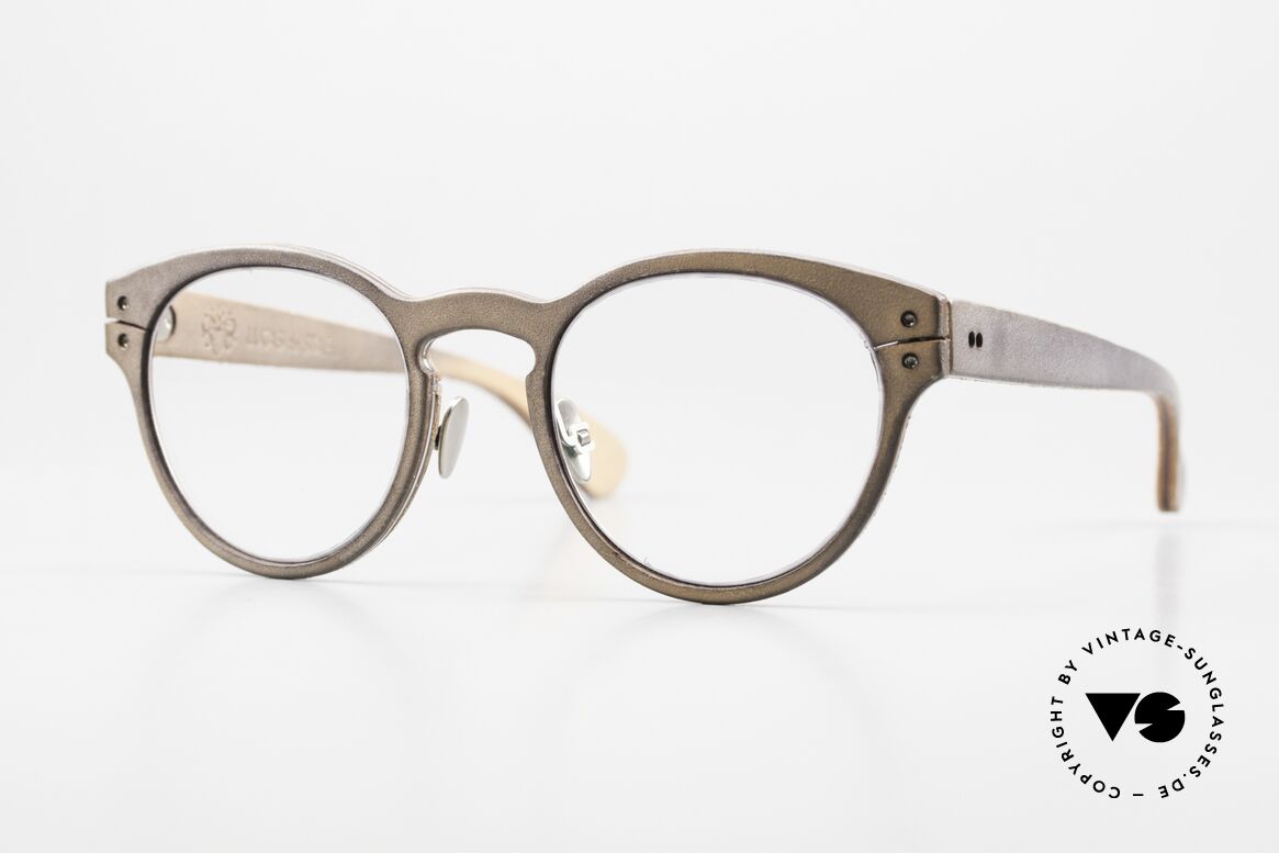 Lucas de Stael Minotaure Ray 03 Lederbrille Panto Style, LUCAS de STAËL, Minotaure Ray 03, Gr. 45/22, col 08, Passend für Herren und Damen