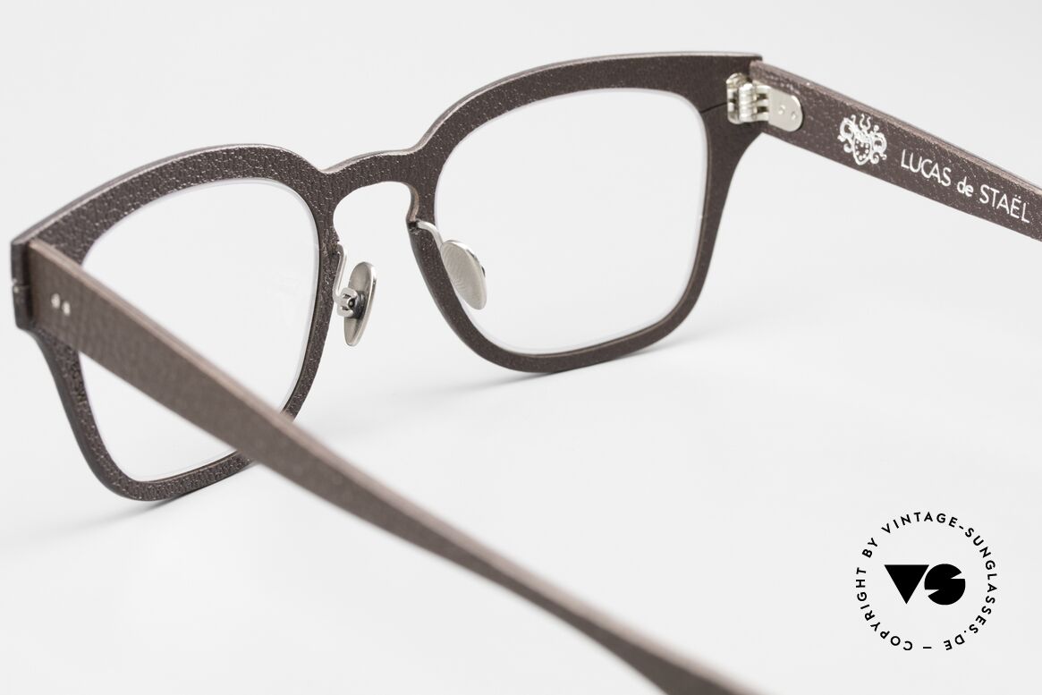 Lucas de Stael Monsieur Seguin 03 Eckige Pantobrille Leder, Größe: small, Passend für Herren