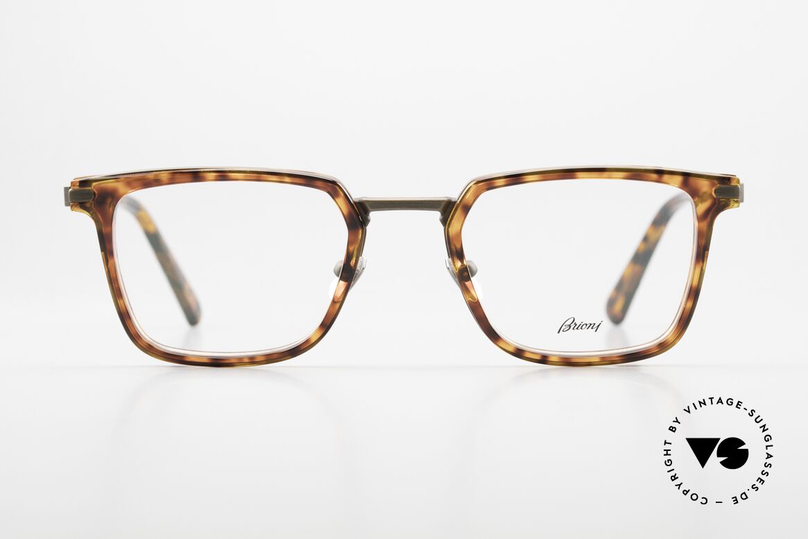 Brioni BR0010O Eckige Herrenbrille Luxus, edles Accessoire zum maßgeschneiterten Anzug, Passend für Herren