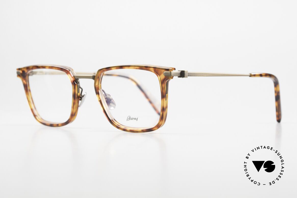 Brioni BR0010O Eckige Herrenbrille Luxus, stilvolle Rahmenform & sehr elegante Kolorierung, Passend für Herren
