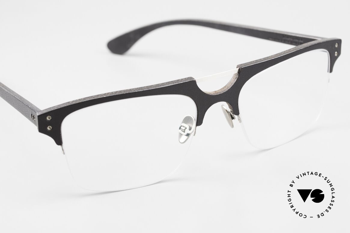 Lucas de Stael Minotaure Thin 15 Nylor-Brille Lederüberzug, ungetragen von 2018; Lieferung in einem de Staël Etui, Passend für Herren