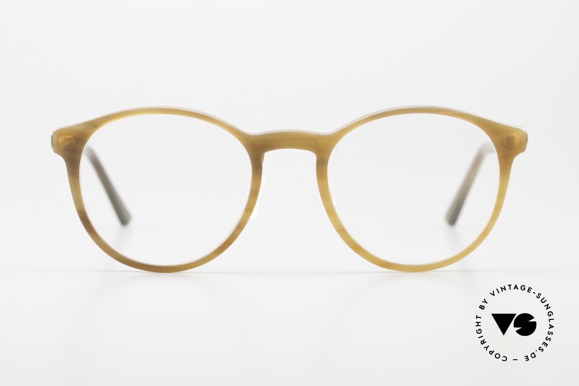 Hoffmann TG8310 Naturhorn Titan Kombination, einzigartige Naturhornbrille aus der Ti-Line Collection, Passend für Herren und Damen