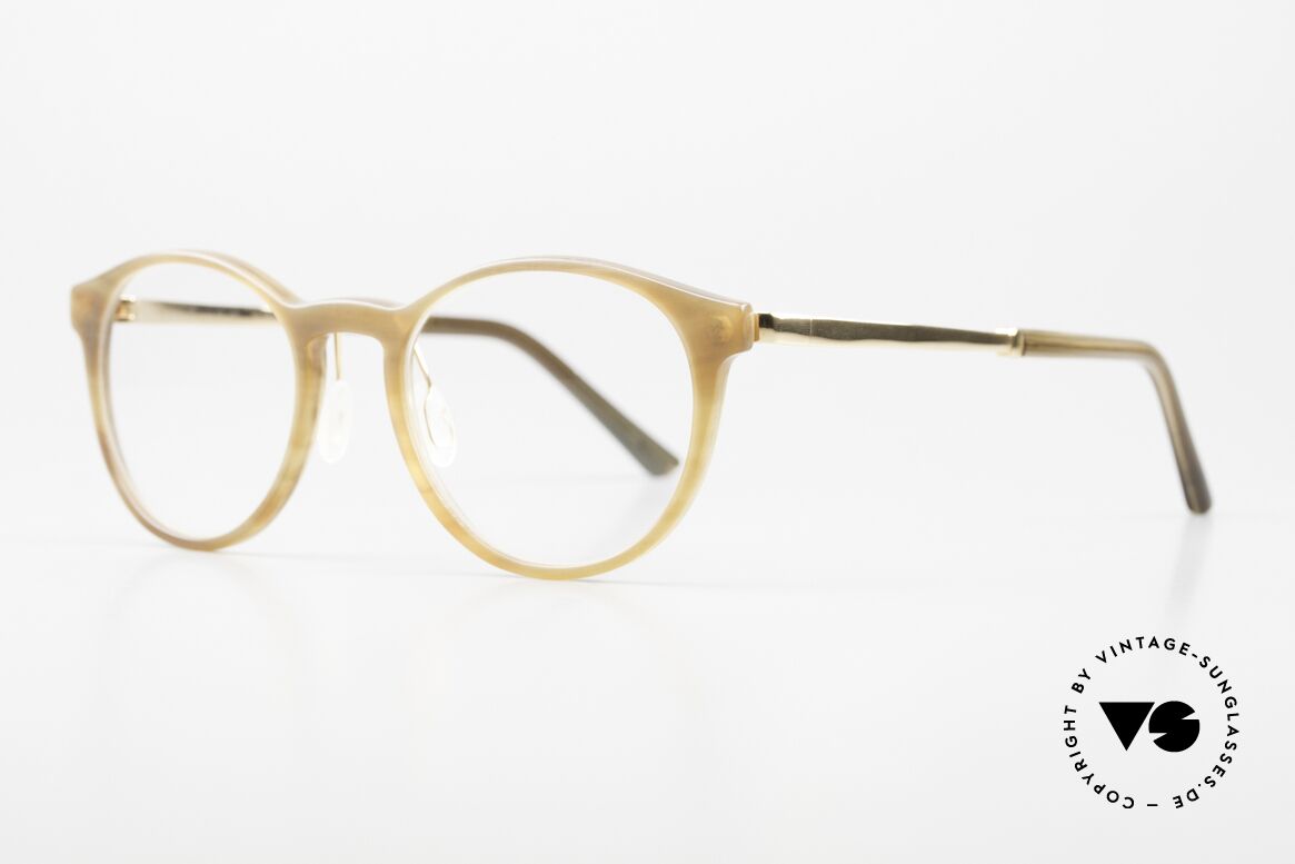 Hoffmann TG8310 Naturhorn Titan Kombination, Ti-Line = leichte Titanium-Bügel und Naturhorn-Front, Passend für Herren und Damen