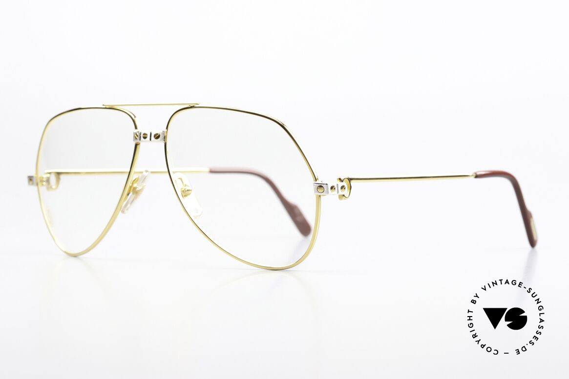 Cartier Vendome Santos - M Altes Original Von 1983, Santos-Dekor (3 Schrauben) in MEDIUM Gr. 59-14, 140, Passend für Herren