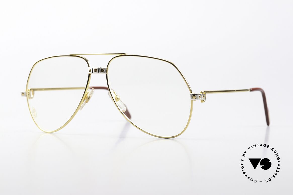 Cartier Vendome Santos - M Altes Original Von 1983, Vendome = das berühmteste Brillendesign von CARTIER, Passend für Herren