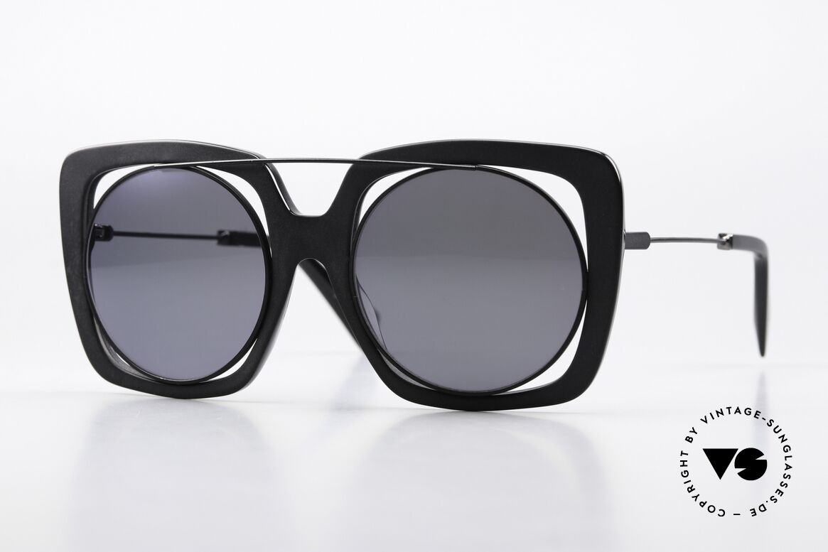 Yohji Yamamoto YY7009 Oversized Brille Avantgarde, Yohji Yamamoto Sonnenbrille, YY7009, Größe 53/21, Passend für Damen