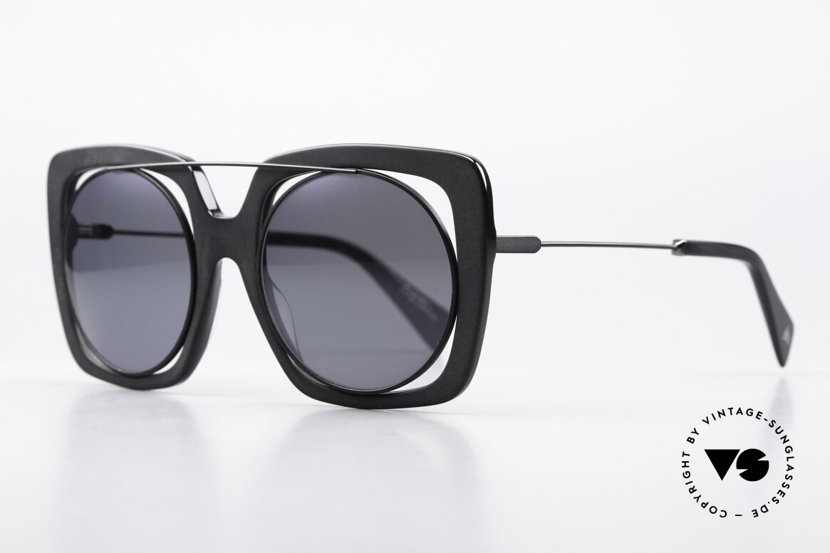 Yohji Yamamoto YY7009 Oversized Brille Avantgarde, klare, auffallende Formen; oft in übergroßen Maßen, Passend für Damen