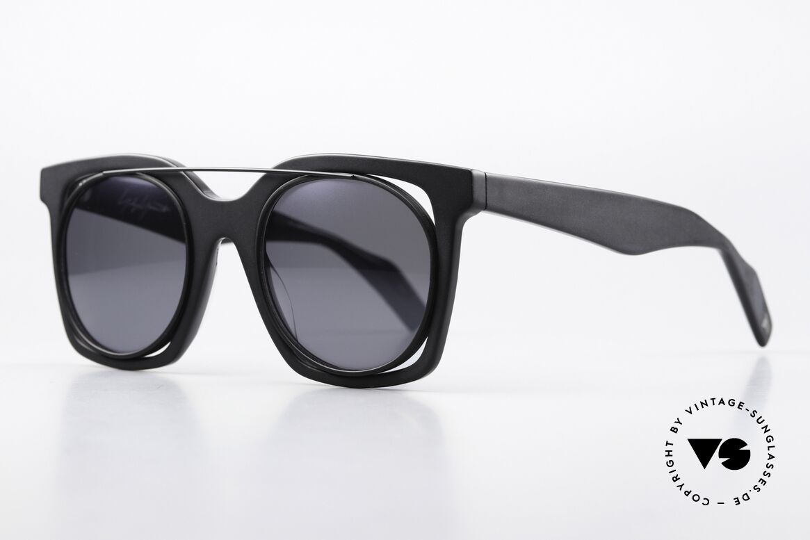 Yohji Yamamoto YY7008 Gläser Sind Matt Verspiegelt, klare, auffallende Formen; oft in übergroßen Maßen, Passend für Damen