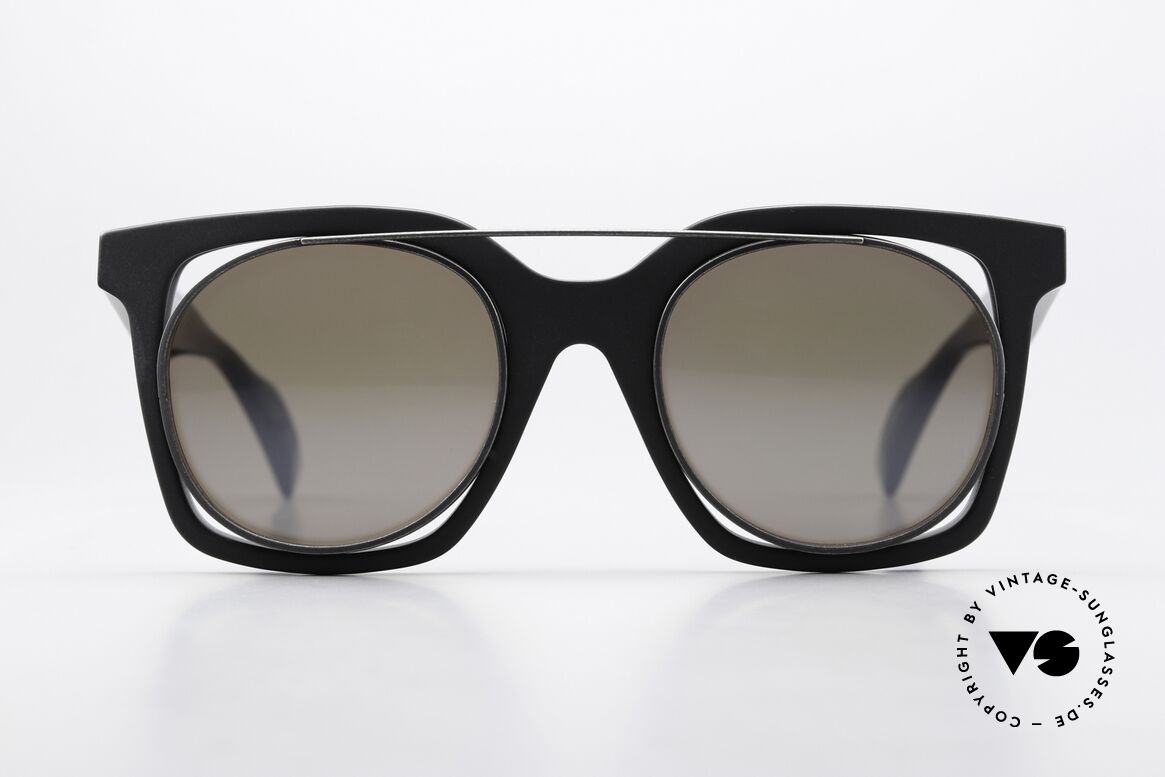 Yohji Yamamoto YY7008 Oversize Design Avantgarde, Yohji Yamamoto Sonnenbrille, YY7008, Größe 49/23, Passend für Damen