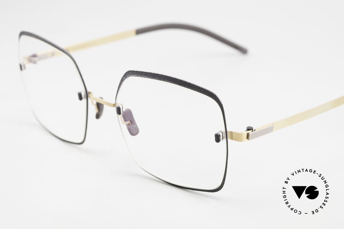 Götti Perspective Bold07 Oprah Winfrey Eyewear, eine randlose Brille mit additiver Deko-Umrandung, Passend für Damen