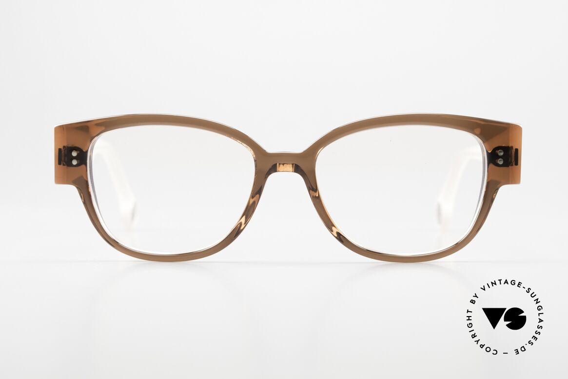Anne Et Valentin Olympe Braun Pink Transluzid, Azetat-Brille von 'Anne Et Valentin' aus Toulouse, Passend für Damen