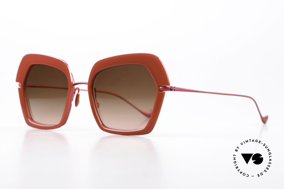 Caroline Abram Warda Sehr Feminine Sonnenbrille, inspiriert vom Charme Floridas der 1960er Jahre, Passend für Damen