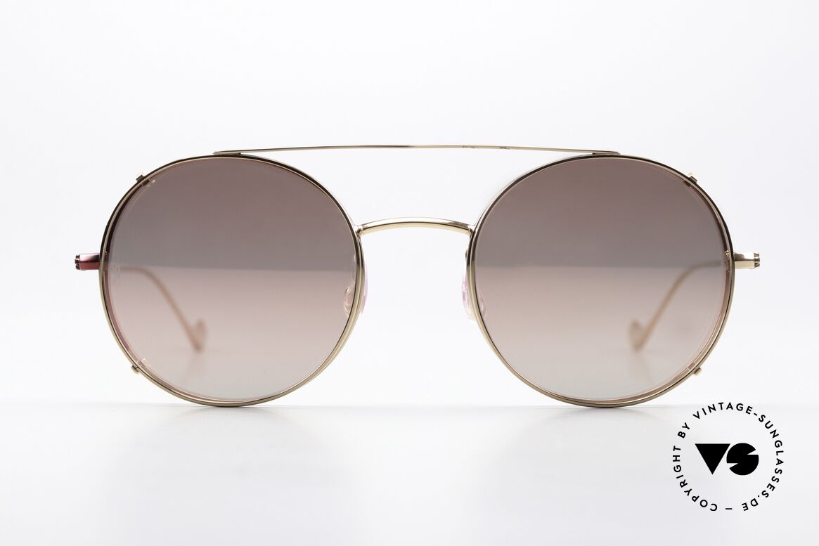 Caroline Abram Virginia Damenbrille mit Sonnen-Clip, eine zauberhafte Damen-Sonnenbrille aus Paris, Passend für Damen