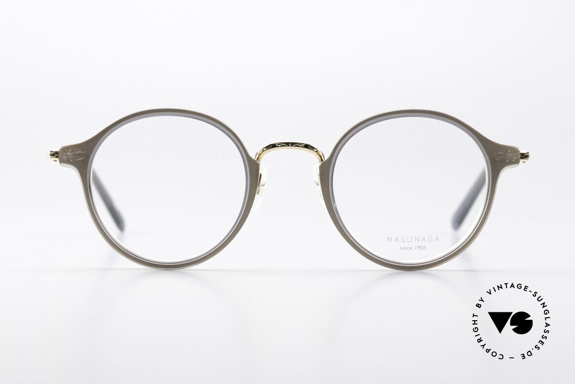 Masunaga GMS-826 High-End Pantobrille Unisex, Masunaga Brille, Modell GMS-826, Gr. 45-22, c. 22, Passend für Herren und Damen
