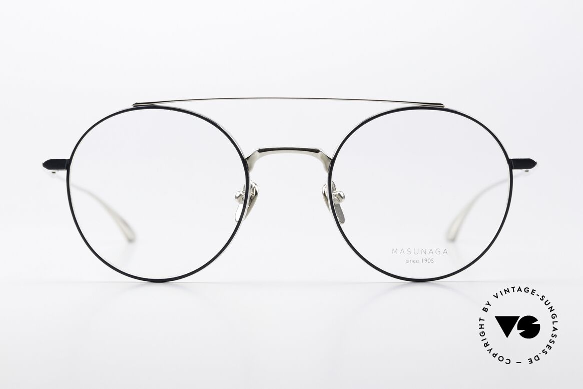 Masunaga Rhapsody Zeitlose Insider-Brille Titan, Masunaga Brille, Mod. Rhapsody, Gr. 49-22, c. 25, Passend für Herren und Damen