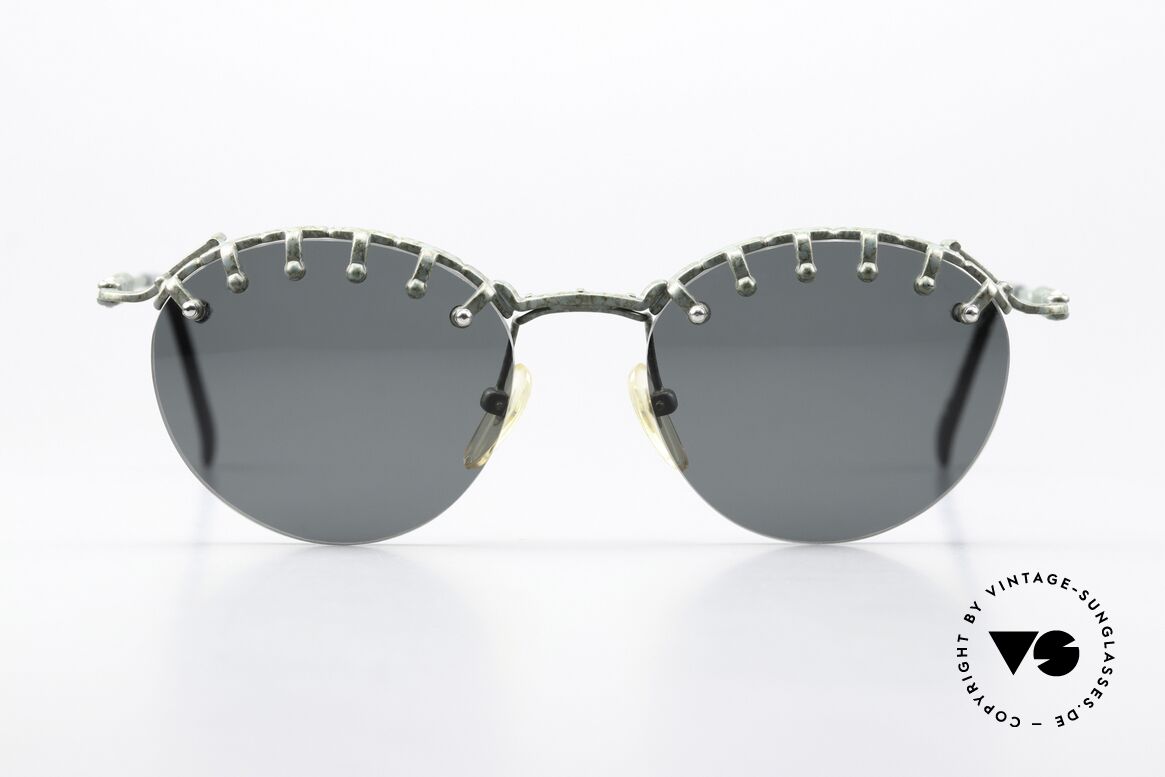 Jean Paul Gaultier 56-5103 Rihanna Vintage Brille, Rahmendesign in Anlehnung an eine Pony-Frisur, Passend für Damen