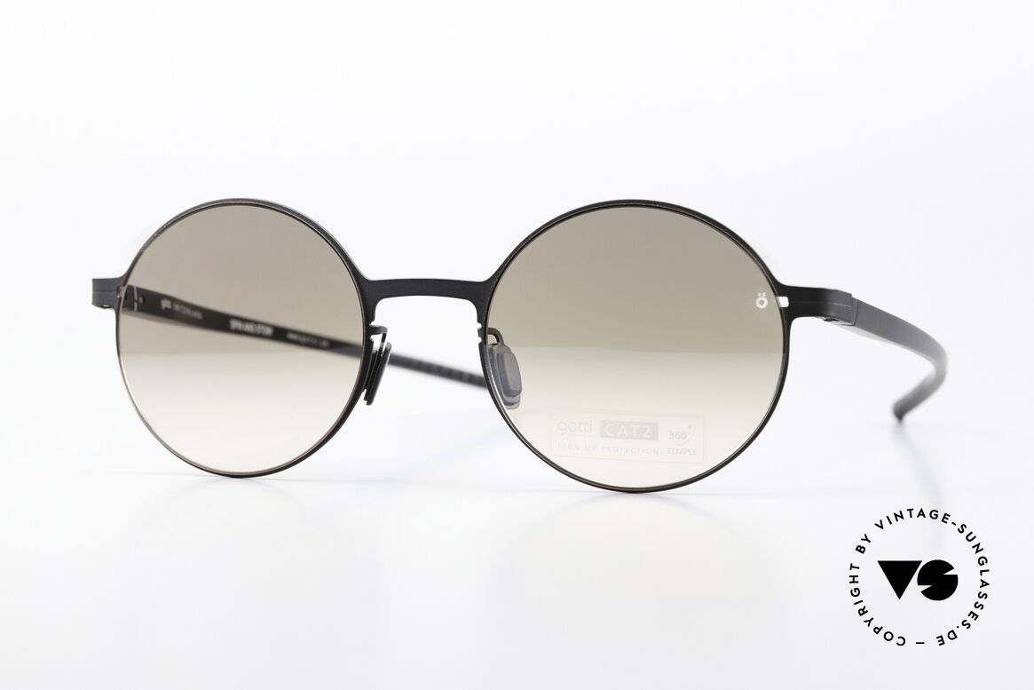 Götti Tamal-S Runde Titan Sonnenbrille, Götti / Goetti Sonnenbrille Tamal-S, Größe 48-20, Passend für Herren und Damen
