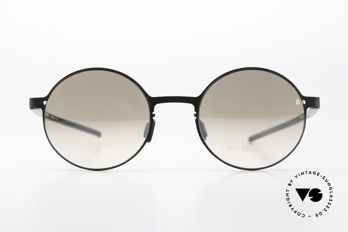 Götti Tamal-S Runde Titan Sonnenbrille, eine superleichte Unisex Sonnenbrille, made in Japan, Passend für Herren und Damen