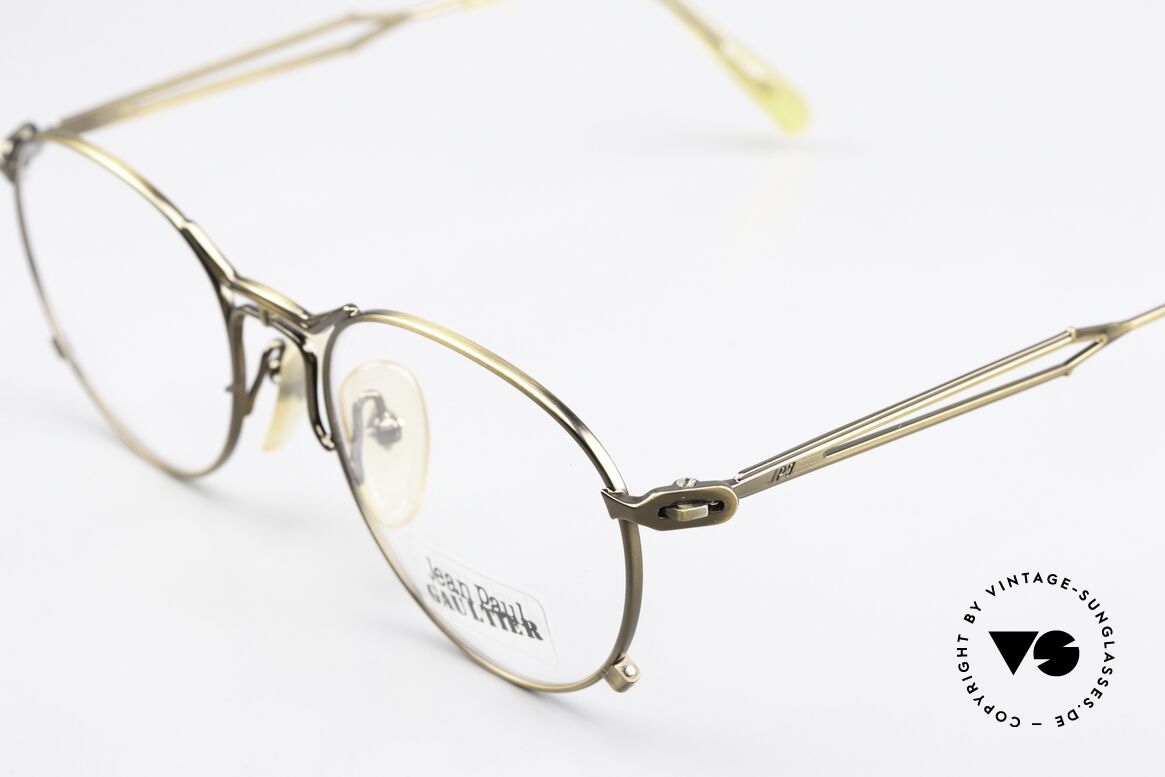 Jean Paul Gaultier 55-2177 Gebranntes Gold Rahmen 90er, ein wahres Designer-Stück in absoluter TOP-Qualität!, Passend für Herren und Damen