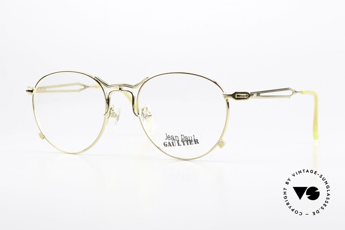 Jean Paul Gaultier 55-2177 Rare Brille Large Size 51mm, außergewöhnliche vintage J.P.Gaultier Designerbrille, Passend für Herren und Damen