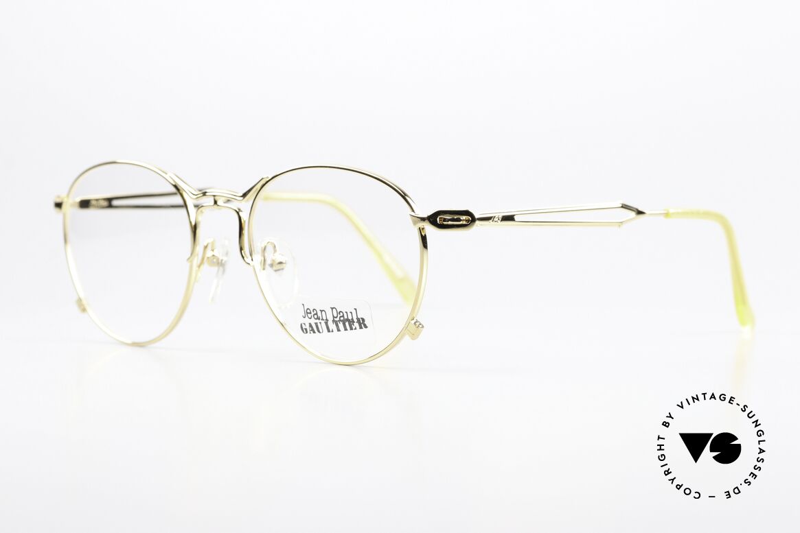 Jean Paul Gaultier 55-2177 Rare Brille Large Size 51mm, ein tolles JPG Mode-Accessoire mit orig. DEMOgläsern, Passend für Herren und Damen