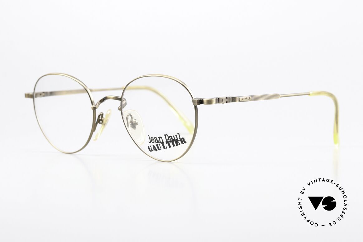 Jean Paul Gaultier 55-1174 Gebranntes JPG Gold Antik, von JPG auch genannt: "gebranntes Gold" / Antik-Gold, Passend für Herren und Damen