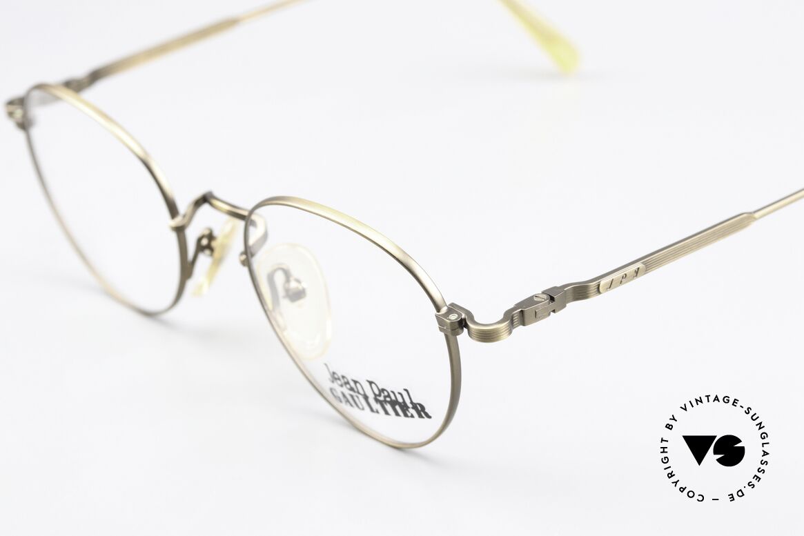 Jean Paul Gaultier 55-1174 Gebranntes JPG Gold Antik, ein wahres Designer-Stück in absoluter TOP-Qualität!, Passend für Herren und Damen