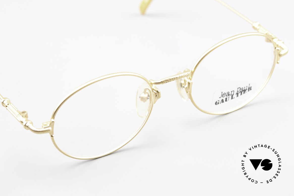 Jean Paul Gaultier 55-6109 Runde Vintage Brille 90er, unbenutzt (wie alle unsere vintage GAULTIER Brillen), Passend für Herren und Damen