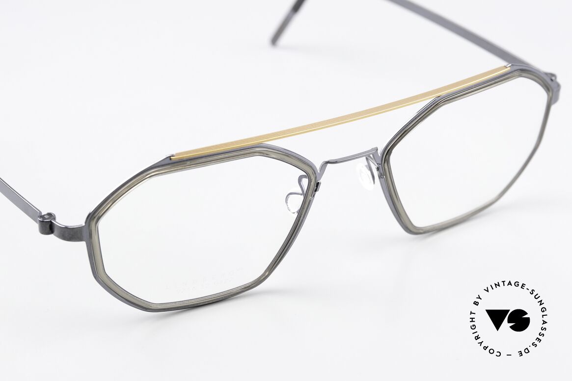 Lindberg 9756 Strip Titanium Interessante Farbkombination, ungetragenes Designerstück mit orig. Etui von Lindberg, Passend für Herren